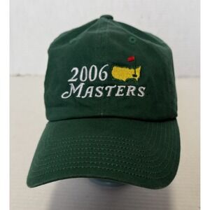 2006 AUGUSTA NATIONAL MASTERS - American Needle - Green Adjustable Golf Hat Cap